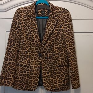 JL leopard  blazer